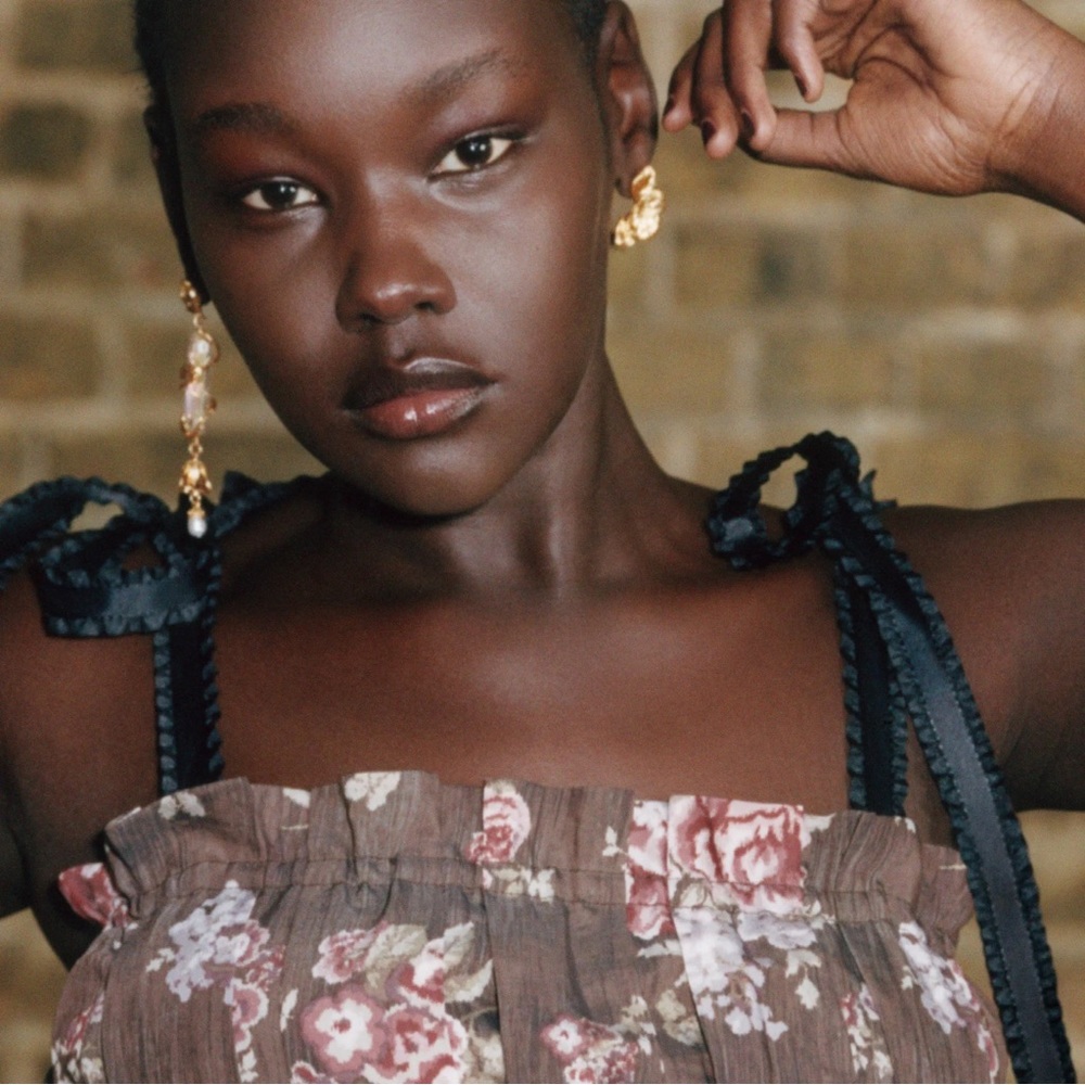 HM X BROCK COLLECTION BUSTIER BLOUSE